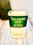 Irish whiskey Candle - Tullamore DEW label - Irish coffee scented - Liquor Bottle Candle - organic soy wax