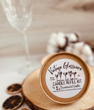 Cream & Sugar Candle  - Hand Painted Japanese Nippon - Organic Soy Wax - Hemp Wick