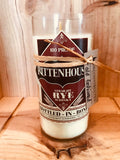 Whiskey candle - rittenhouse rye bottle - old fashioned scent - DECONSTRUCTED CANDLES - organic soy wax