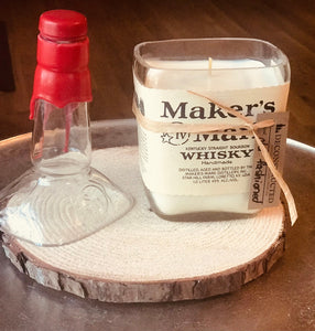 Whiskey candle - old fashioned scent - makers mark - DECONSTRUCTED CANDLES - soy wax