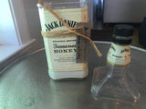 Honey whiskey candle - Jack Daniels Honey Recycled Bottle - Honey Whiskey Scent - DECONSTRUCTED CANDLES - soy wax