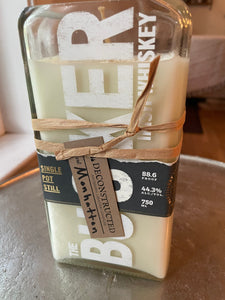 Irish whiskey Candle - Busker Bottle - Irish coffee scented - DECONSTRUCTED CANDLES - soy wax
