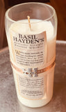 Soy Bourbon candle - Basil Hayden bottle - smoked Manhattan scent - soy wax