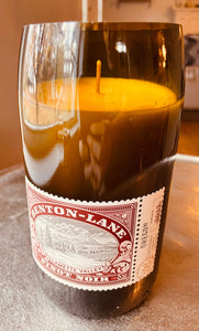 Pinot Noir Wine Candle - Benton Lane Pinot noir bottle - DECONSTRUCTED CANDLES - soy wax