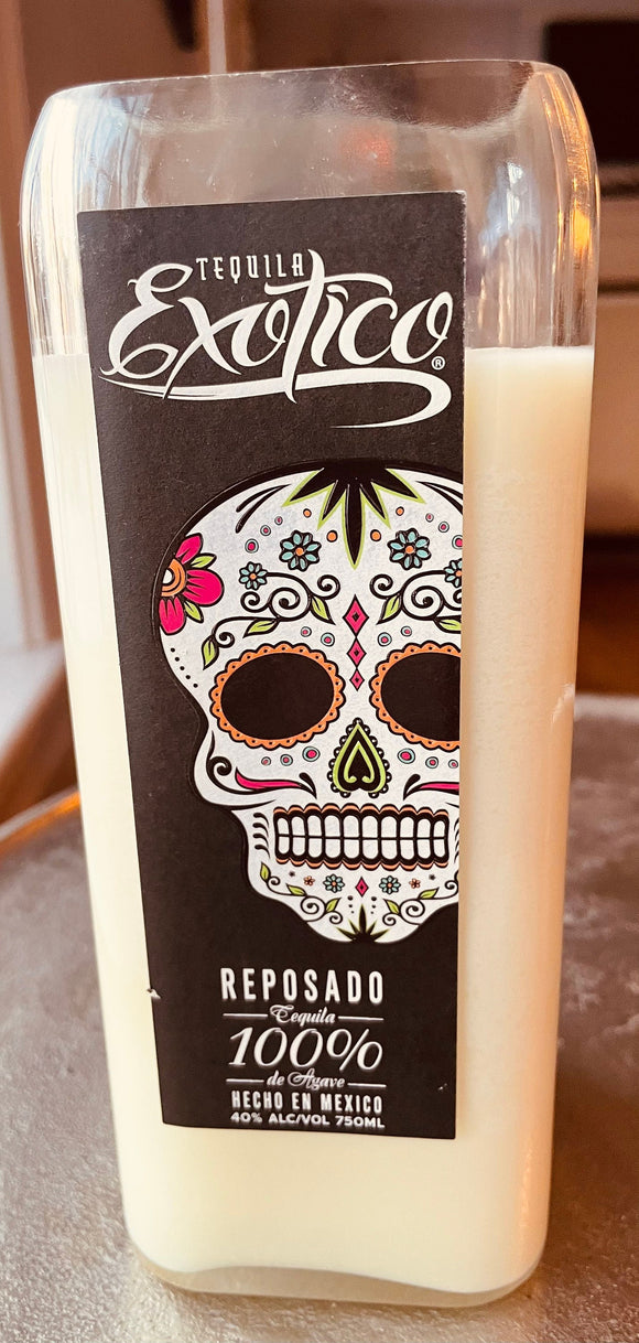 Tequila candle - Exotico bottle - margarita scent - deconstructed candles