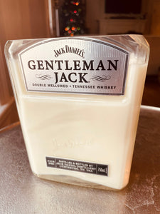 Whiskey candle - Gentlemen Jack bottle - old fashioned scent - Wooden wick - DECONSTRUCTED CANDLES - soy wax