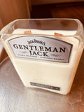 Whiskey candle - Gentlemen Jack bottle - old fashioned scent - Wooden wick - DECONSTRUCTED CANDLES - soy wax