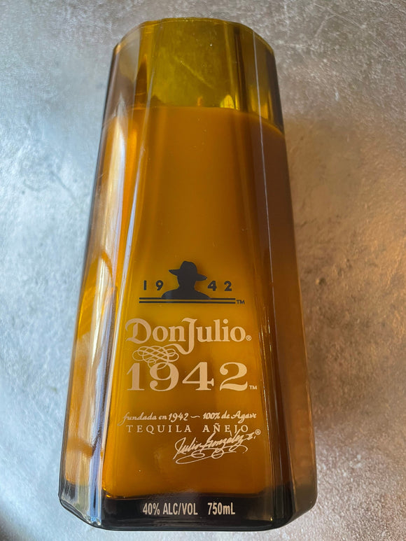 Tequila candle - don julio 1942 label - margarita scent - organic soy wax - hemp wicks