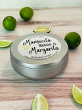 16oz SOY wax Margarita Candle Tins - 3 Label options - Margarita /Tequila Scents - Triple Wick - Hemp Wicks