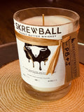 Peanut butter whiskey candle - PB&J or Peanut Whiskey Scent Options - screwball whiskey bottle - DECONSTRUCTED CANDLES - organic soy wax