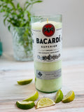 Soy Mojito Candle - Bacardi Rum bottle - Mojito scented - organic soy wax - hemp wick