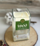 Tequila candle - 1800 Coconut- Lime in the Coconut Scent - organic soy wax - hemp wicks