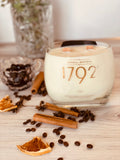 Bourbon candle - 1792 Bourbon Bottle - old fashioned scent - organic soy wax - wood wick