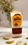 Tequila candle - Jose cuervo bottle - margarita scent - soy wax - deconstructed candles