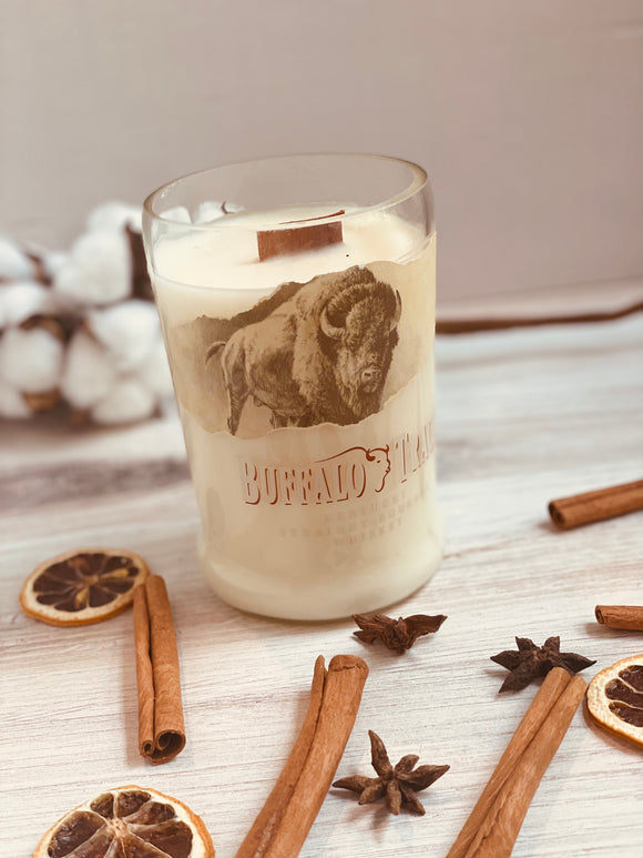 Old fashioned Bourbon Candle - Buffalo trace Liquor bottle - DECONSTRUCTED CANDLES - Soy Wax