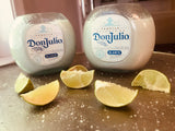 Tequila Candle - Don Julio Blanco Bottle - Margarita Scent - DECONSTRUCTED CANDLES - organic soy wax