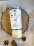 Scotch candle - Macallan 12yr bottle - “smoked scotch” scent - DECONSTRUCTED CANDLES - soy wax