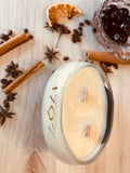 Bourbon candle - 1792 Bourbon Bottle - old fashioned scent - organic soy wax - wood wick