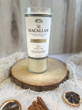 Scotch candle - Macallan 12yr bottle - “smoked scotch” scent - DECONSTRUCTED CANDLES - soy wax