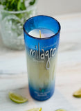 Tequila candle - milagro bottle - margarita scent - DECONSTRUCTED CANDLES - soy wax