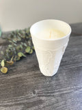 Rare Vintage Milk Glass - 14oz Milk Glass Candle - CHOOSE YOUR SCENT - Soy Wax - Hemp Wicks