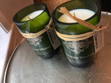 Spanish Cava candle - Segura Viudas Bottle - Champagne Scented - Organic Soy Wax - Hemp Wick